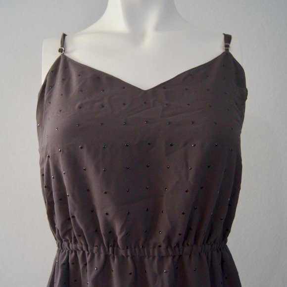 Broadway & Broome (Madewell) Gray Spaghetti Strap Dress Size 8 - Picture 2 of 7